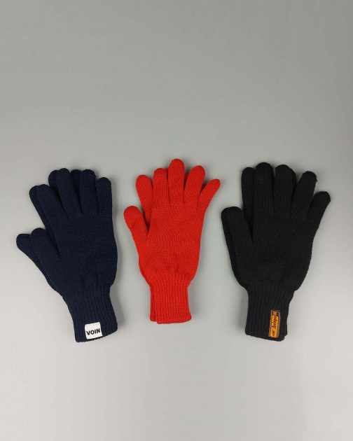 Вязаные перчатки двойные